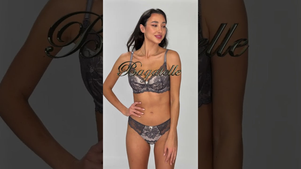 381 DAMA KIER BIUSTONOSZ MELANIE push up szary