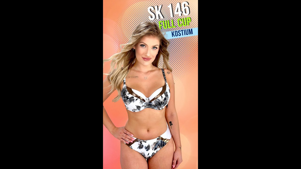 ava sk 146 kostium kąpielowy dwuczęściowy biały FASHION