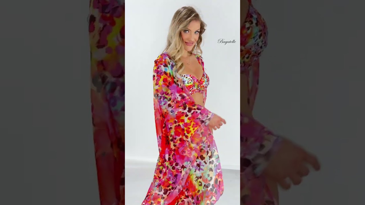 GABBIANO ANABEL D 01 99 B KOSTIUM KĄPIELOWY DWUCZĘŚCIOWY KOLOR+ GABBIANO KIMONO D 99 B shorts MODEL