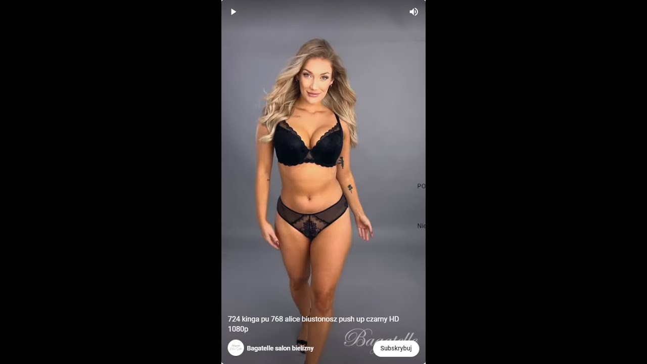 BIUSTONOSZ KINGA PU-768 ALICE PUSH-UP CZARNY