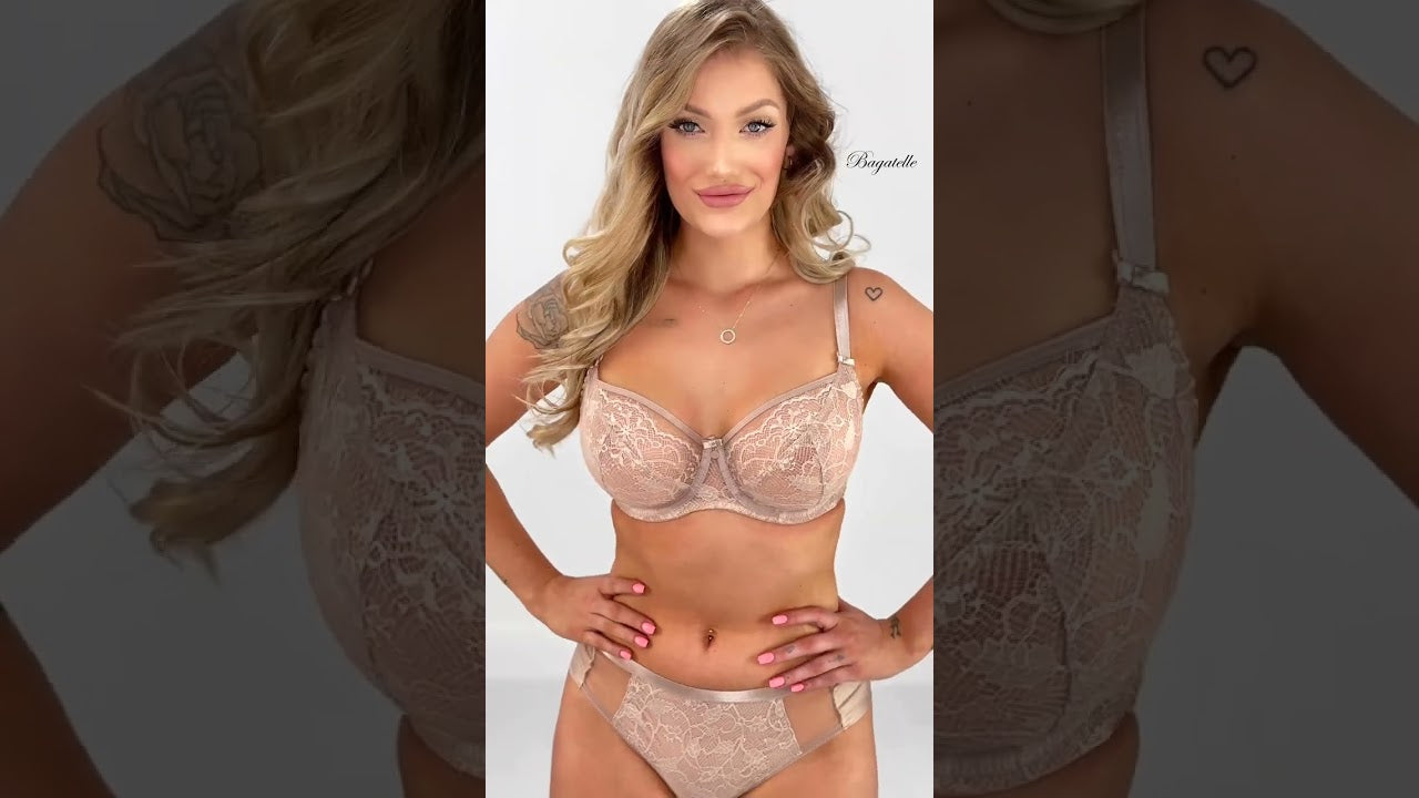 NIPPLEX VICTORIA BIUSTONOSZ MIĘKKI MOKKA shorts BRA