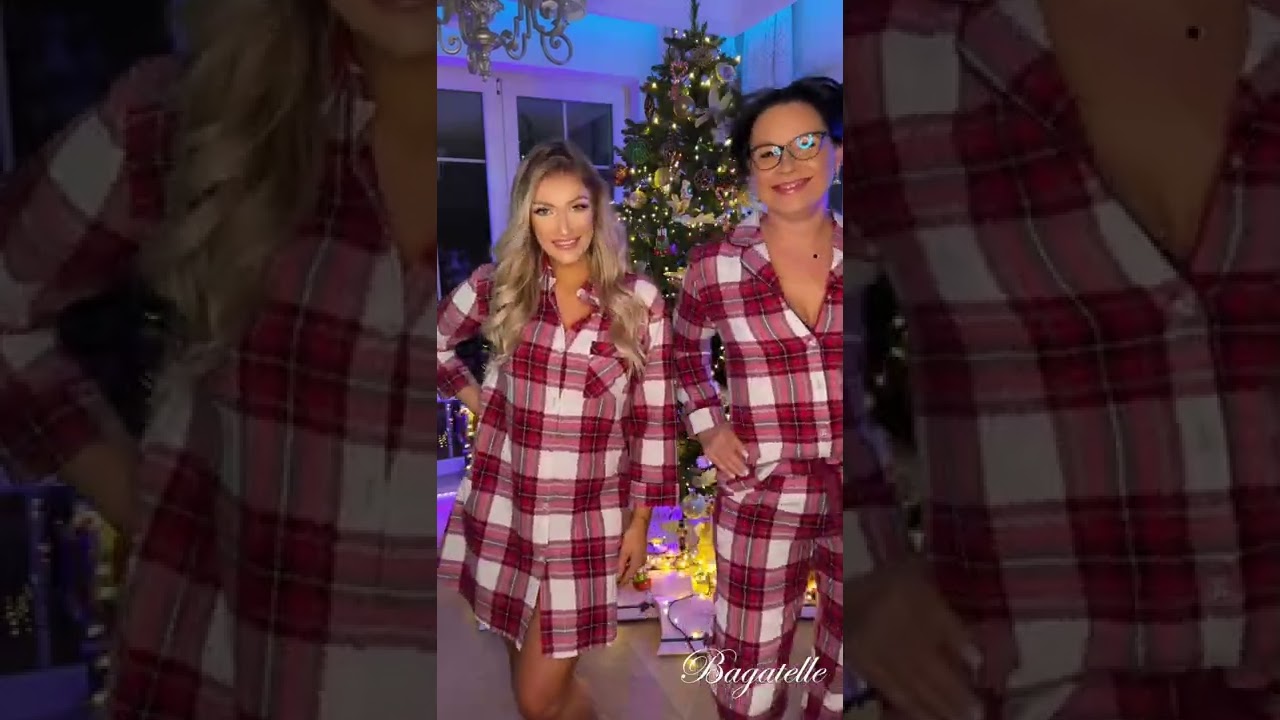 PIŻAMA I KOSZULA NOCNA NELLY CZERWONY