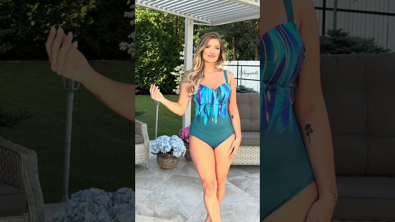 SELF S8030 PUERTO RICO KOSTIUM KĄPIELOWY JEDNOCZĘŚCIOWY KOLOROWY shorts