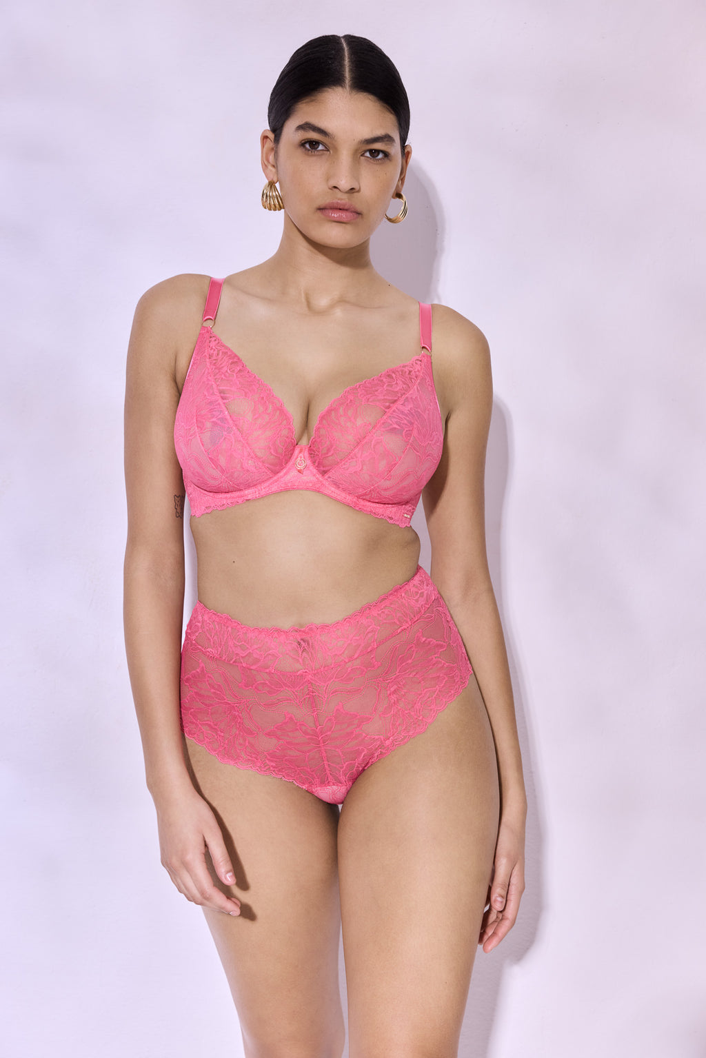 Kalhotky Alles Coachella s vysokým pasem a šněrováním