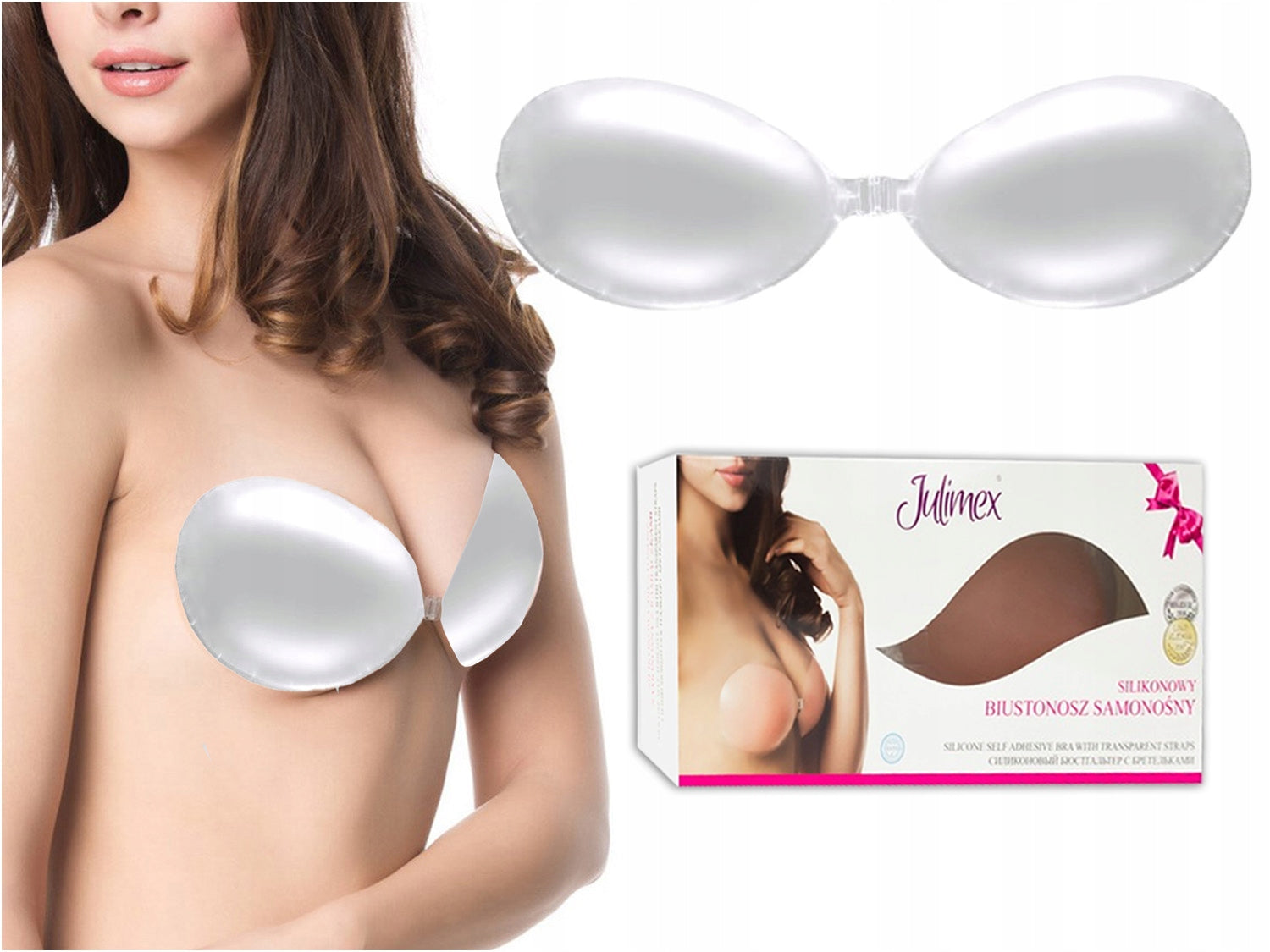 Biustonosz silikonowy BS 01 na modelce