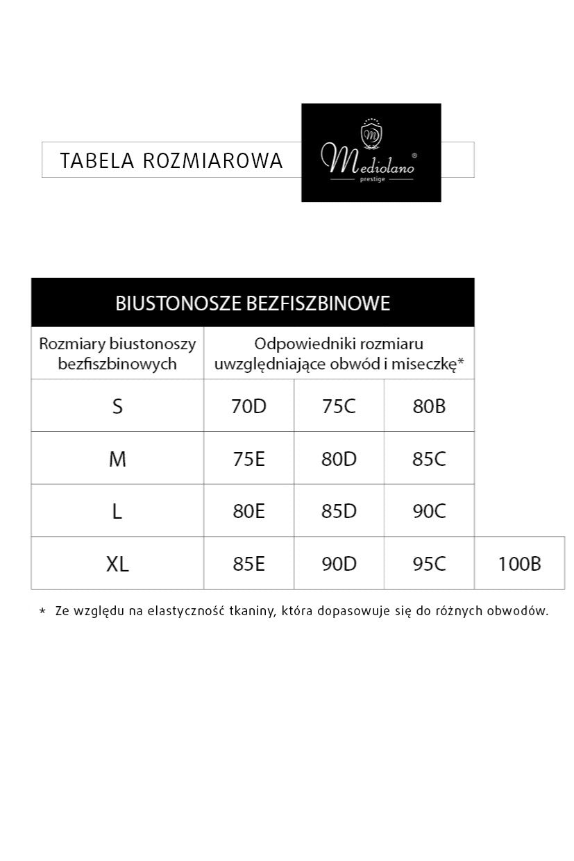 Mediolano 21001 Liv Biustonosz Bez Fiszbiny