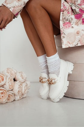 Ponožky s prolamovaným vzorem Milena CC 0989