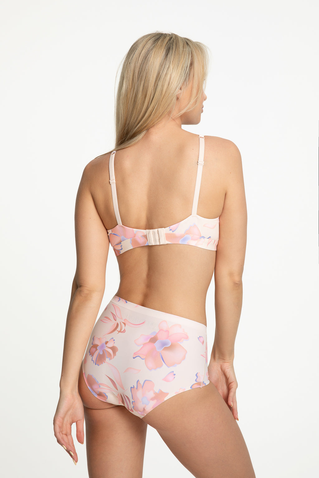 Paloma ružové kvetinové maxi nohavičky Figi