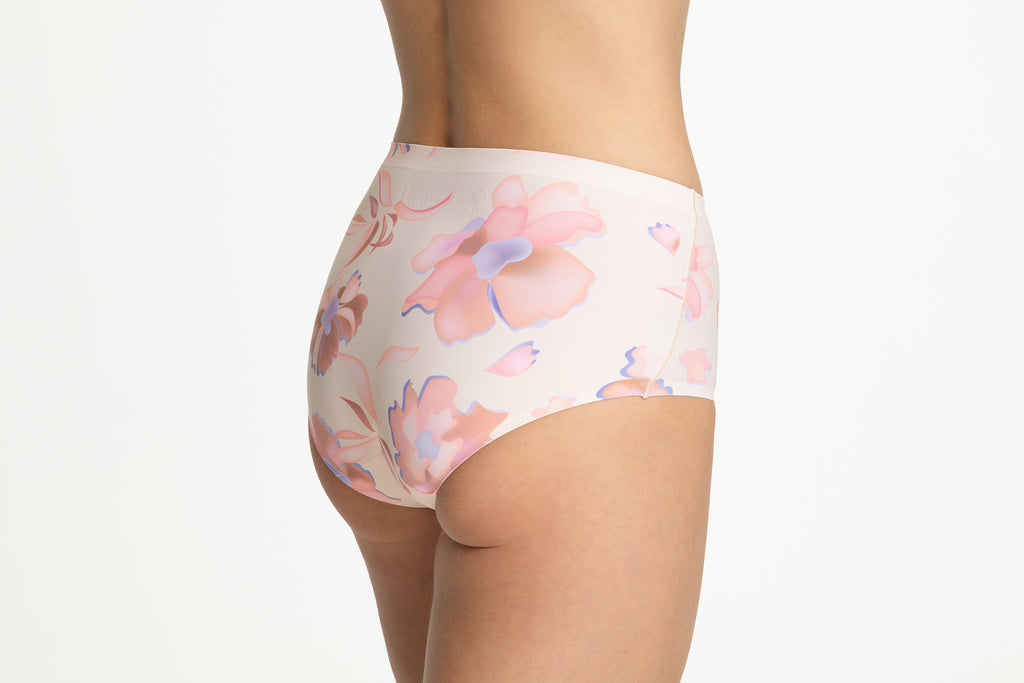 Paloma ružové kvetinové maxi nohavičky Figi