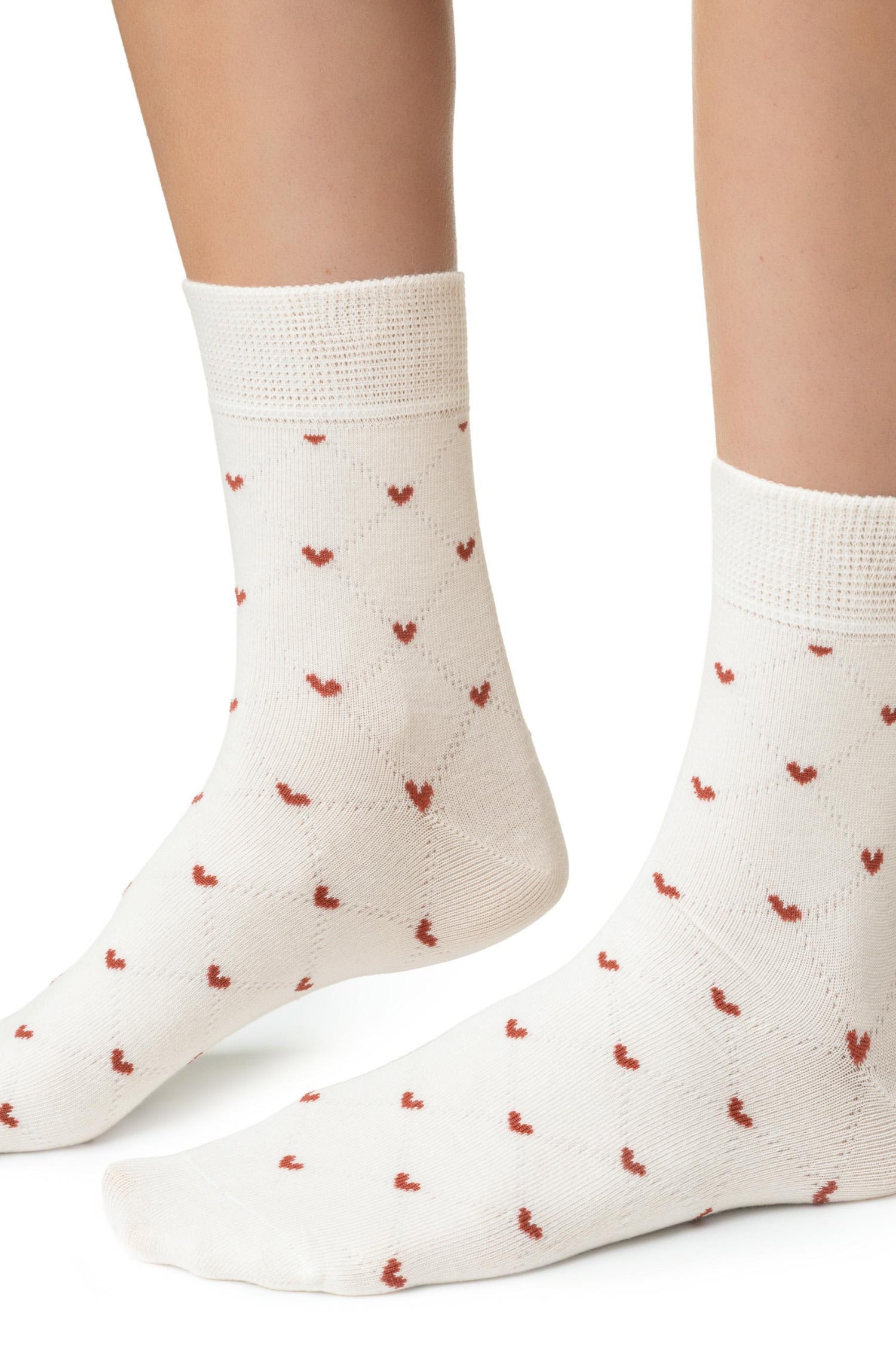 Skarpetki z serduszkami