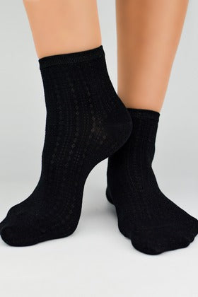 VISKÓZOVÉ PONOŽKY S HEDVÁBÍM ST039 01 